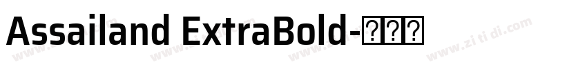 Assailand ExtraBold字体转换